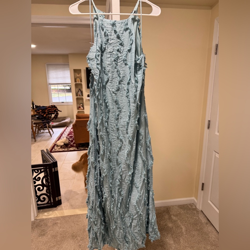 Zara | Fringe Halter Midi/Maxi | Like New | Size M